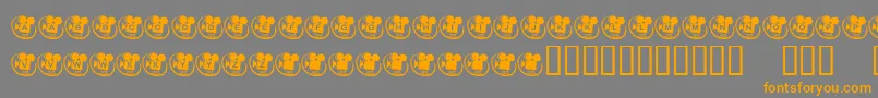 Fonte KrMovieTime – fontes laranjas em um fundo cinza