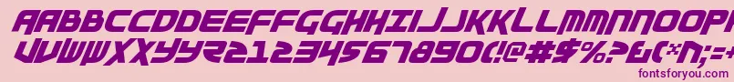 MoltorsItalic Font – Purple Fonts on Pink Background