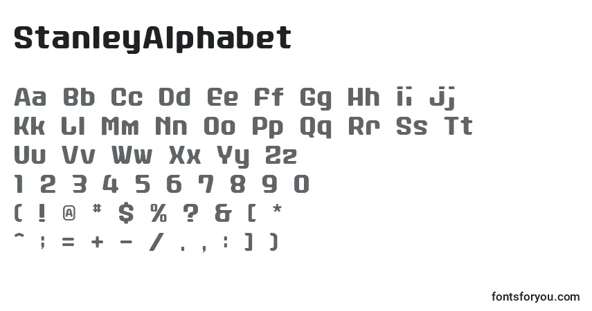 StanleyAlphabet Font – alphabet, numbers, special characters