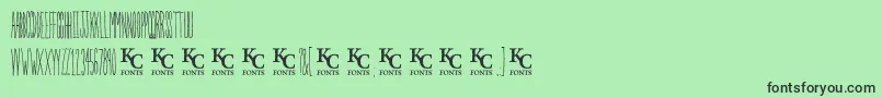 Inthegardendemo Font – Black Fonts on Green Background