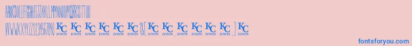 Inthegardendemo Font – Blue Fonts on Pink Background