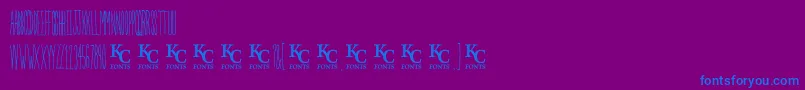 Inthegardendemo Font – Blue Fonts on Purple Background