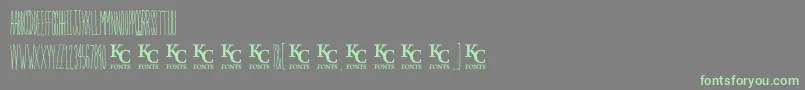 Inthegardendemo Font – Green Fonts on Gray Background