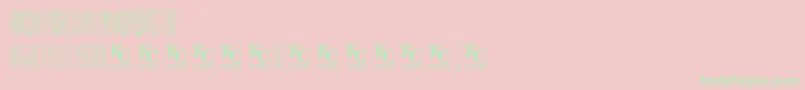 Inthegardendemo Font – Green Fonts on Pink Background