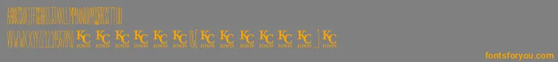 Inthegardendemo Font – Orange Fonts on Gray Background