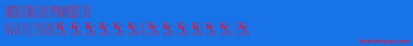 Inthegardendemo Font – Red Fonts on Blue Background