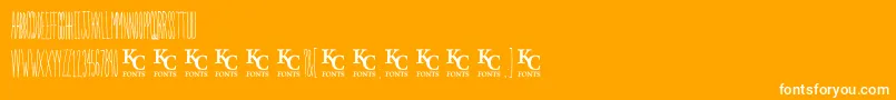 Inthegardendemo Font – White Fonts on Orange Background