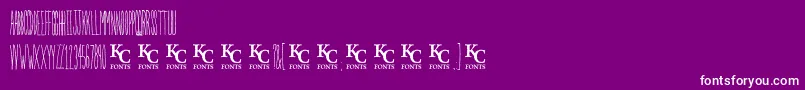 Inthegardendemo Font – White Fonts on Purple Background