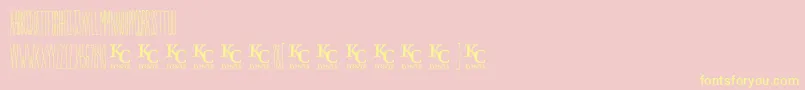 Inthegardendemo Font – Yellow Fonts on Pink Background
