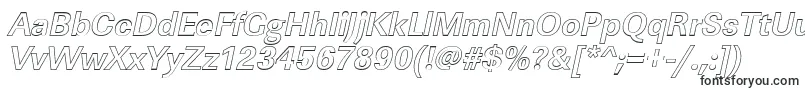 LinearouBolditalic-fontti – suuret fontit