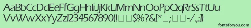 ErasMedium-Schriftart – Schwarze Schriften auf grünem Hintergrund