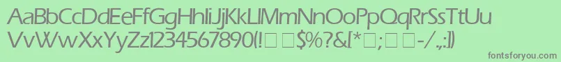 ErasMedium Font – Gray Fonts on Green Background
