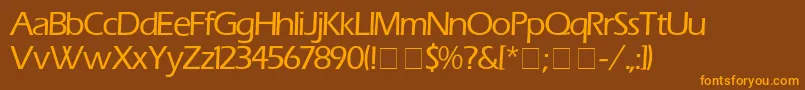 More about ErasMedium Font ErasMedium Font – Orange Fonts on Brown Background