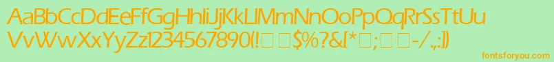 ErasMedium Font – Orange Fonts on Green Background