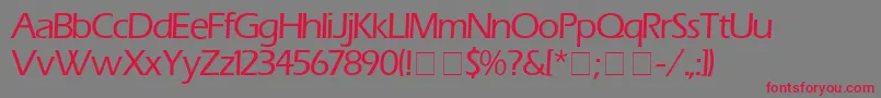 ErasMedium Font – Red Fonts on Gray Background