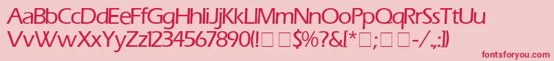 ErasMedium Font – Red Fonts on Pink Background