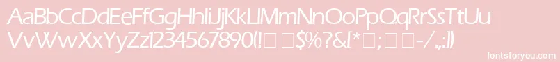 ErasMedium Font – White Fonts on Pink Background