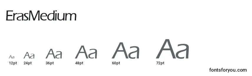 ErasMedium Font Sizes