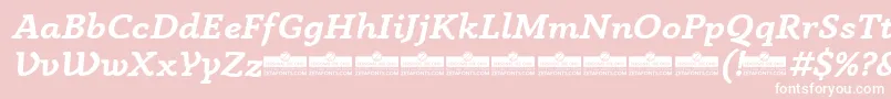 AnaphoraBoldItalicTrial Font – White Fonts on Pink Background