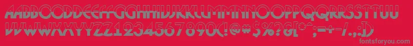 ABosanovabwBold Font – Gray Fonts on Red Background