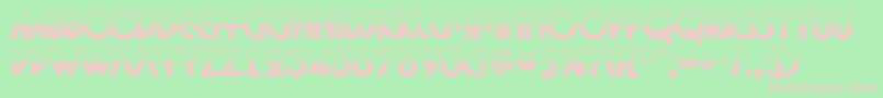 ABosanovabwBold Font – Pink Fonts on Green Background