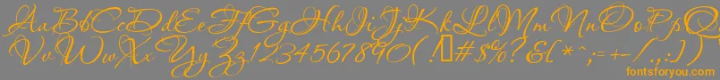 Passionsconflictrob Font – Orange Fonts on Gray Background