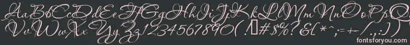 Passionsconflictrob Font – Pink Fonts on Black Background