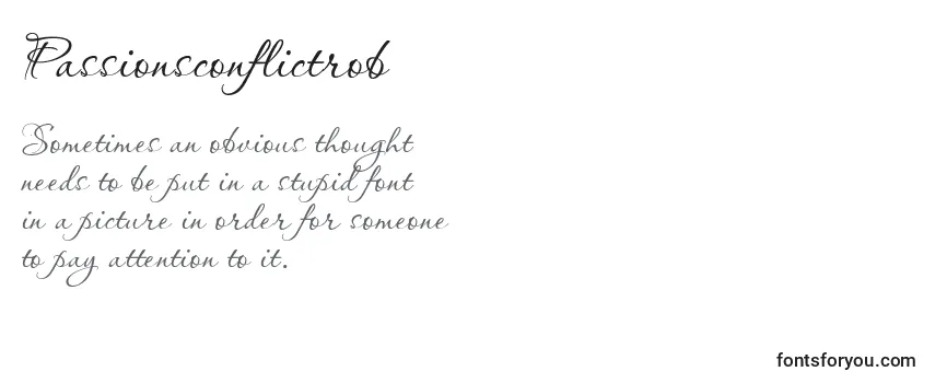 Passionsconflictrob Font