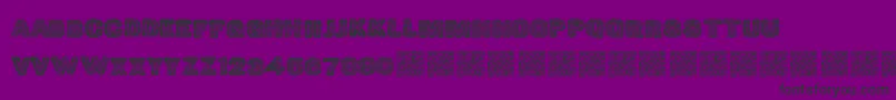 Greatshake-Schriftart – Schwarze Schriften auf violettem Hintergrund