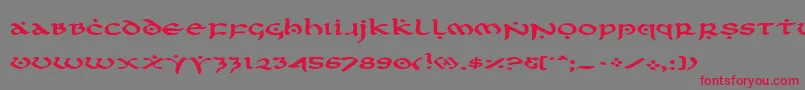 Firste Font – Red Fonts on Gray Background