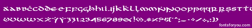 フォントFirste – 紫の背景に白い文字