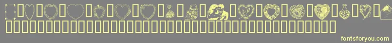Valedn Font – Yellow Fonts on Gray Background