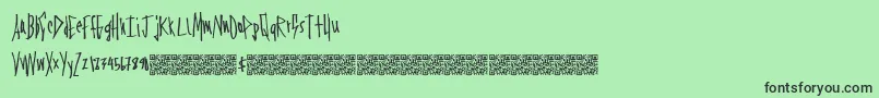 Firstavenue Font – Black Fonts on Green Background