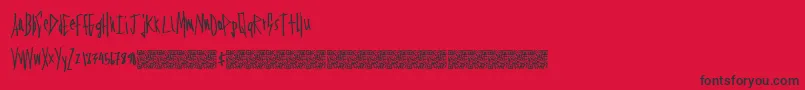Firstavenue Font – Black Fonts on Red Background