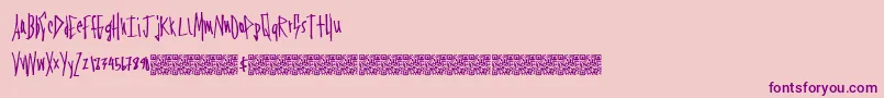 Firstavenue Font – Purple Fonts on Pink Background
