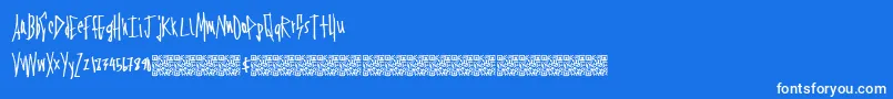 Firstavenue Font – White Fonts on Blue Background