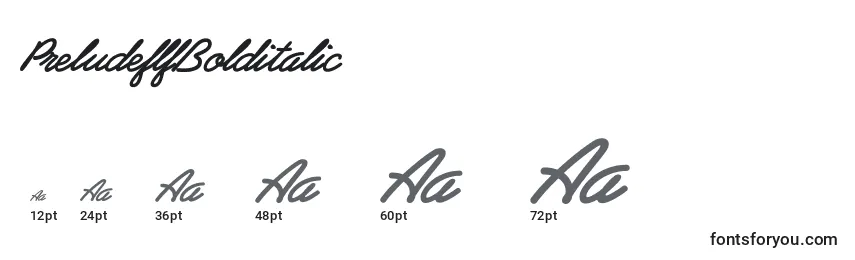 PreludeflfBolditalic Font Sizes
