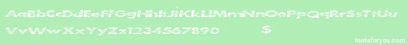 Cleanbubbles Font – White Fonts on Green Background