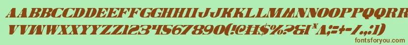 Legalv2ci Font – Brown Fonts on Green Background