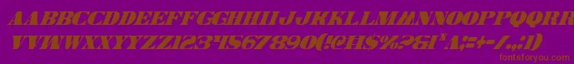 Legalv2ci Font – Brown Fonts on Purple Background