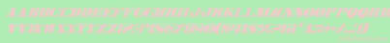 Legalv2ci Font – Pink Fonts on Green Background