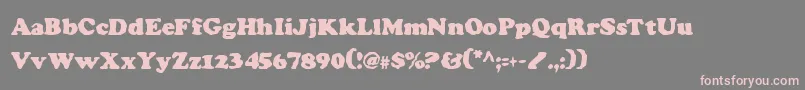 Charv2c Font – Pink Fonts on Gray Background