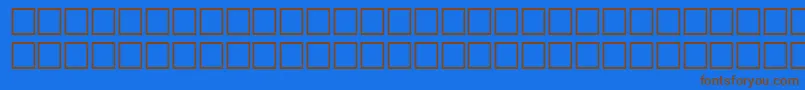 MotkenRamlah Font – Brown Fonts on Blue Background