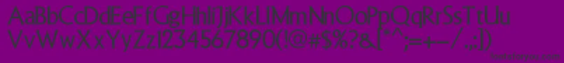 フォントAbuela – 紫の背景に黒い文字