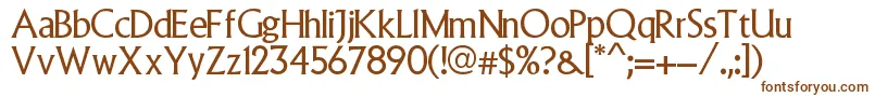 Шрифт Abuela – коричневые шрифты на белом фоне