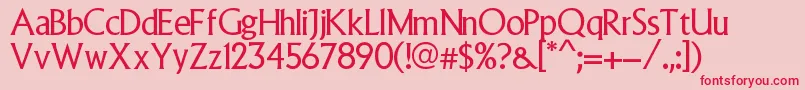 Abuela Font – Red Fonts on Pink Background