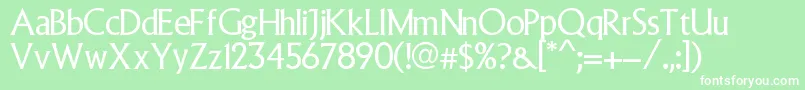Abuela Font – White Fonts on Green Background