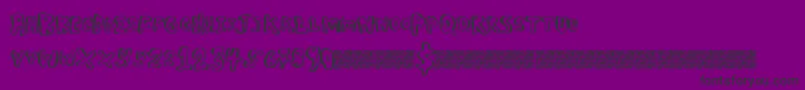 Boulderscare Font – Black Fonts on Purple Background