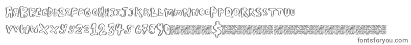 Boulderscare Font – Gray Fonts on White Background