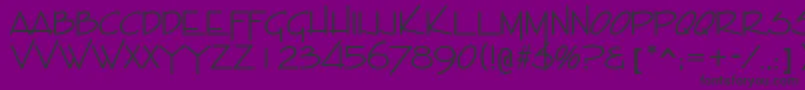 EntebbeRegular Font – Black Fonts on Purple Background